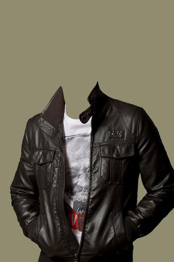 【免費攝影App】Leather Coat of Man Photo Suit-APP點子