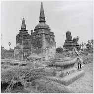 Pyramid tomb in the Dutch cemetary at Bharuch, Gujarat, India