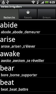 Lastest Verbes irréguliers en anglais APK for Android