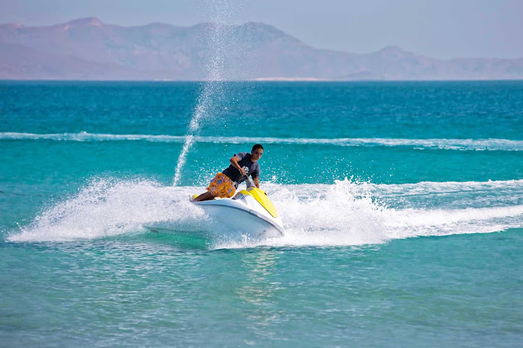 Jet skiing near Cabo San Lucas, Mexico.