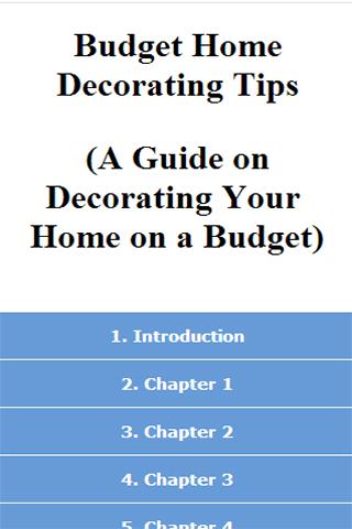 Home Decorating on a Budget