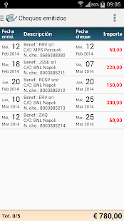 Cheques Gold Screen 2