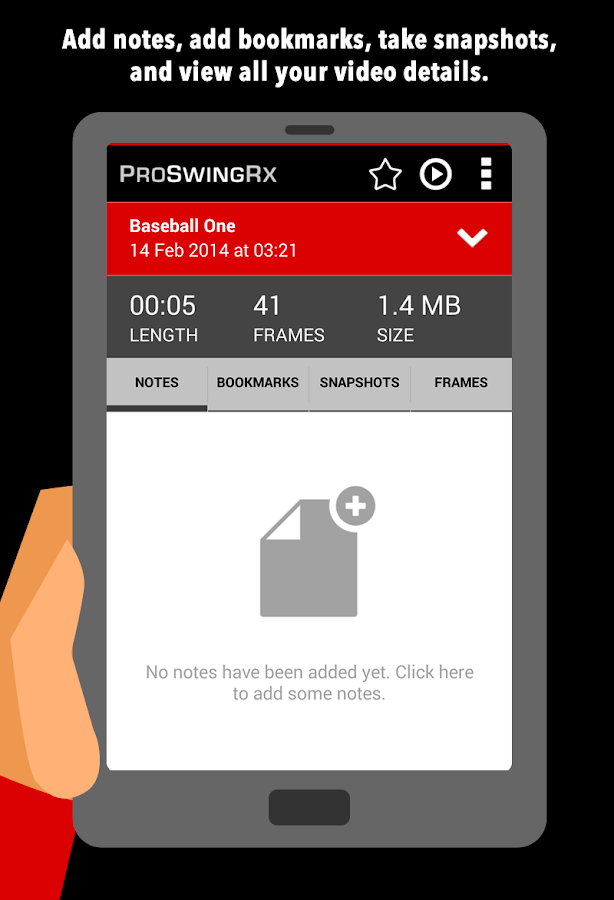 ProSwingRx: Mobile App Screen 3