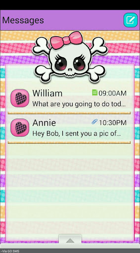 PunkPrincess2 GO SMS THEME