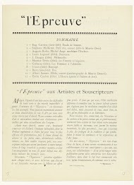 Tijdschrift L'Epreuve