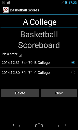 Basketball Scores