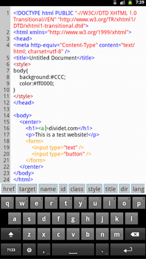 【免費生產應用App】Dividet HTML Editor-APP點子