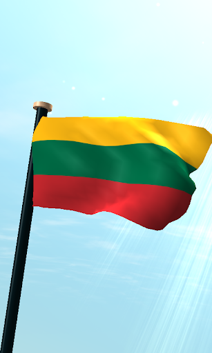 Lithuania Flag 3D Wallpaper