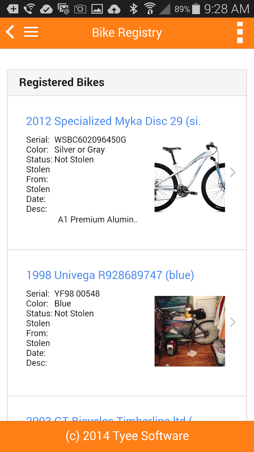 BikeReg Screen 3