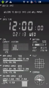 Device Info Ex Live Wallpaper - screenshot thumbnail