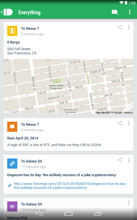 Pushbullet - screenshot