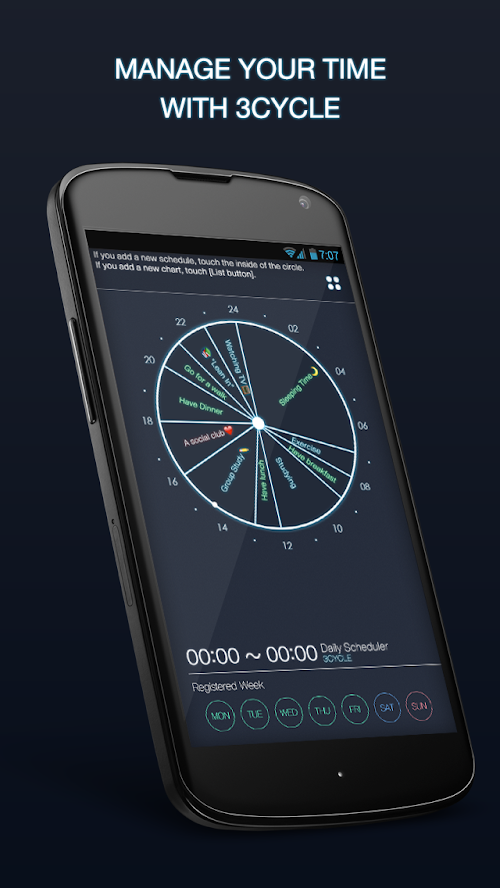 Android application 3Cycle - Daily Scheduler screenshort