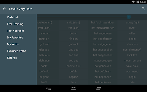 download German Irregular Verbs free