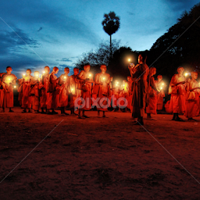 Visak Bochea Day in Angkor Wat  by Lim Hok - People Group/Corporate