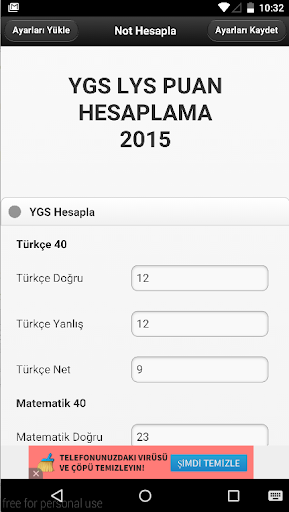 YGS LYS Puan Hesaplama 2015