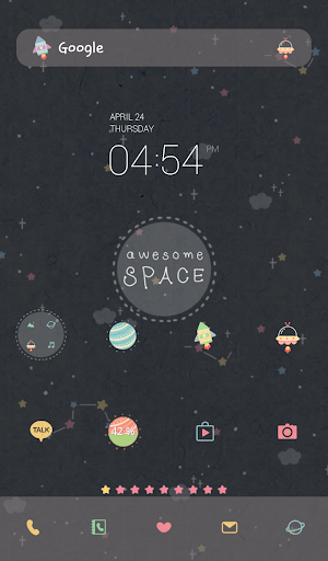 awesome space dodol theme