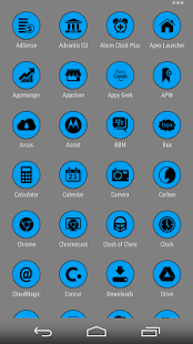 How to install VM5 Blue Icon Set 2.01 apk for pc