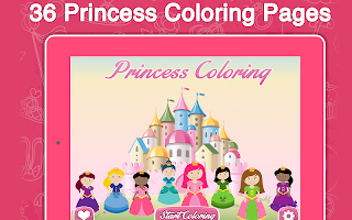 Princess Frozen Coloring Book APK Screenshot #9