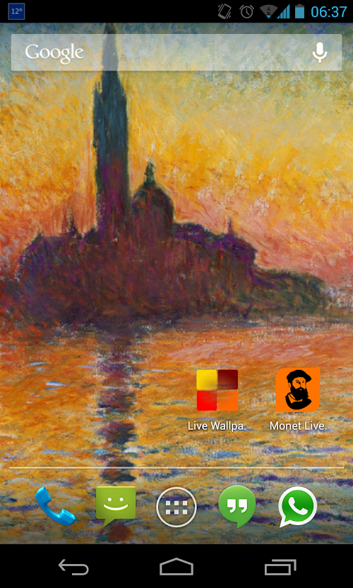 Android application Monet Live Wallpaper screenshort