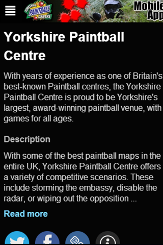 【免費商業App】Yorkshire Paintball Centre-APP點子