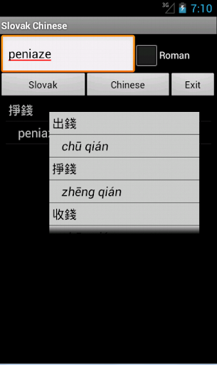 Chinese Slovak Dictionary