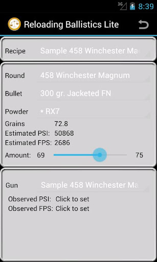 458 Winchester Ballistics Data