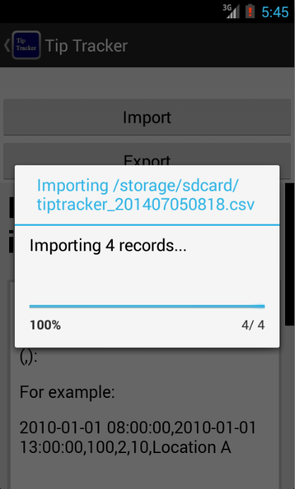 Censor tracker для андроид. Tracker import.
