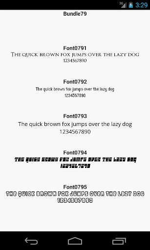 Fonts for FlipFont 79