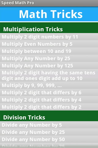 Speed Math