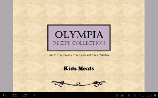 Kids Meals Free Recipes Book