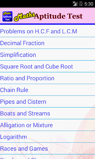 Maths Aptitude Test