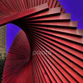 A second shot of the red twisty thing. by Dub Scroggin - Artistic Objects Other Objects