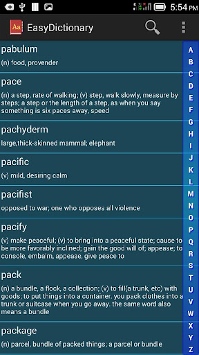 Easy Dictionary Widget