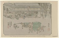 No. 53. Kusatsu: one of the fifty-three noted places on Tokaido, painted by Hiroshige