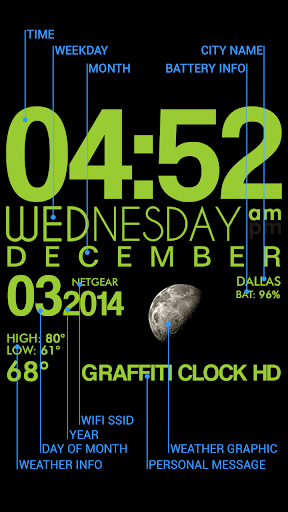 GRAFFITI CLOCK HD PRO