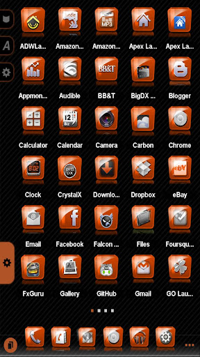 【免費個人化App】Slick Launcher Theme Orange-APP點子