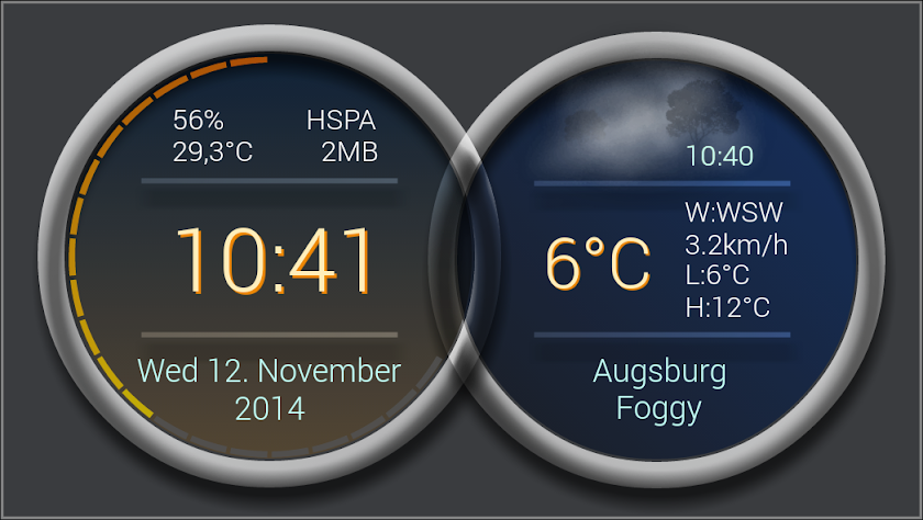 Zooper Widget ChromeDoubles Screen 1
