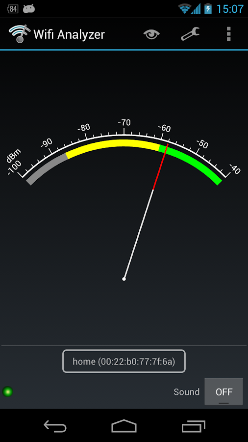 Signal meter for android wifi analyser