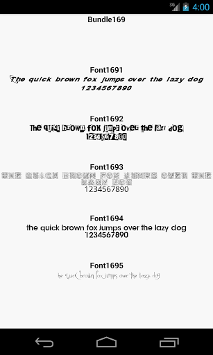 Fonts for FlipFont 169