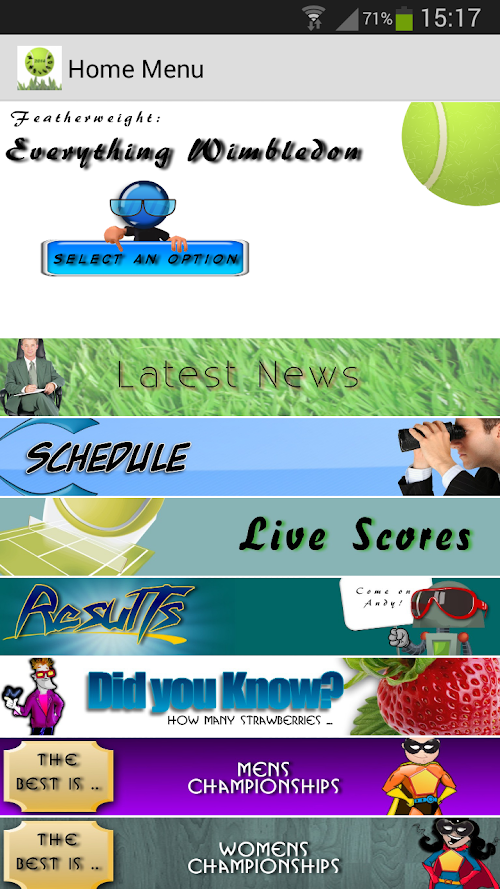Android application Everything Wimbledon 2014 screenshort
