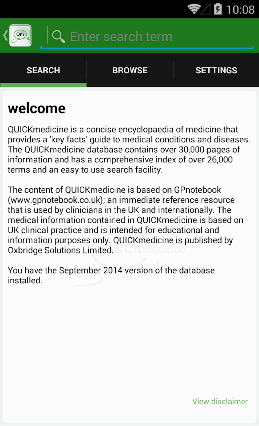 QUICKmedicine Screen 2
