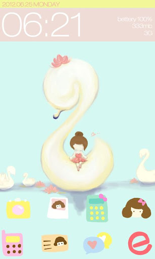 ZLOTUS SWAN GO LAUNCHER THEME