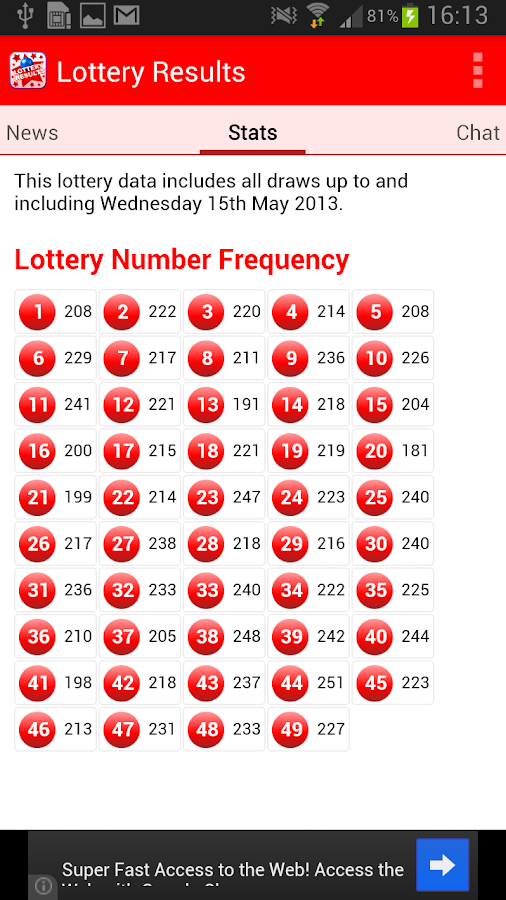 Lottery Results - screenshot