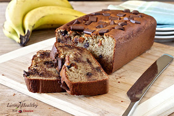 Peanut Butter Cup Banana Bread (Paleo, GF, DF)