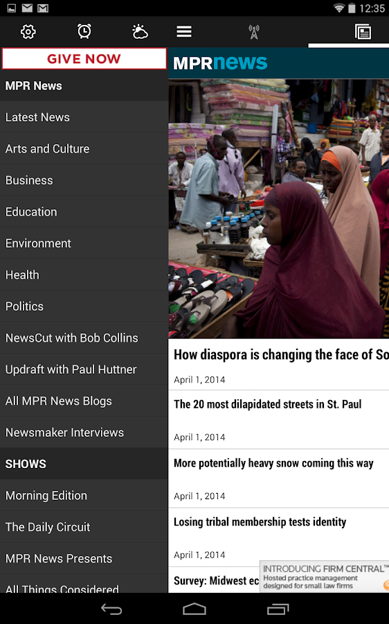   MPR News – Capture d'écran 