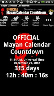 Mayan Calendar Countdown