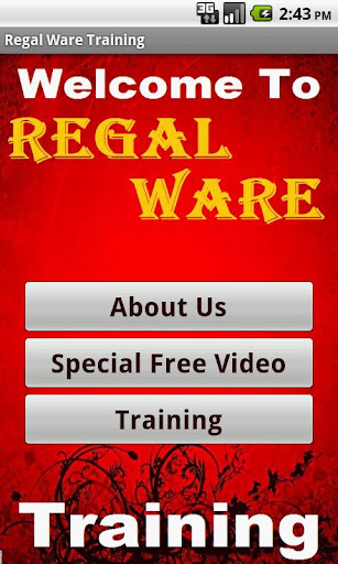 Regal Ware Training