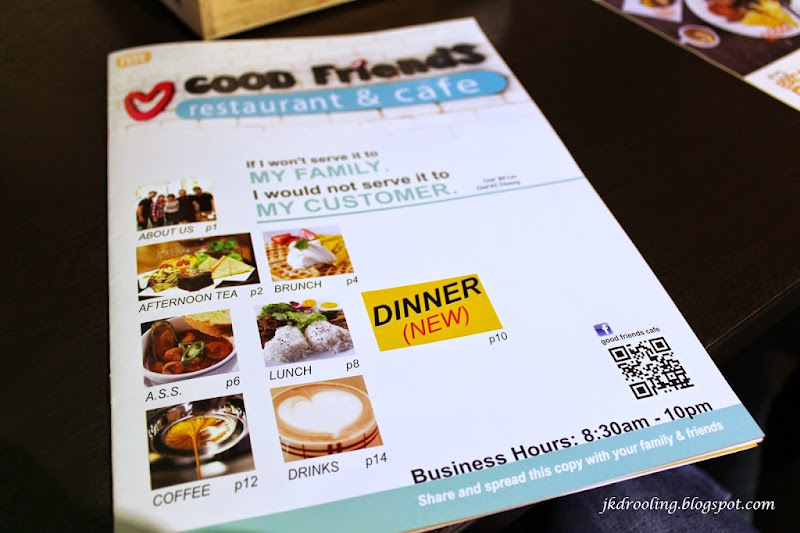 Good friends menu deals
