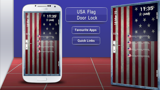 USA Flag Door Lock