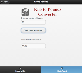 download Pounds to Kilograms Converter free